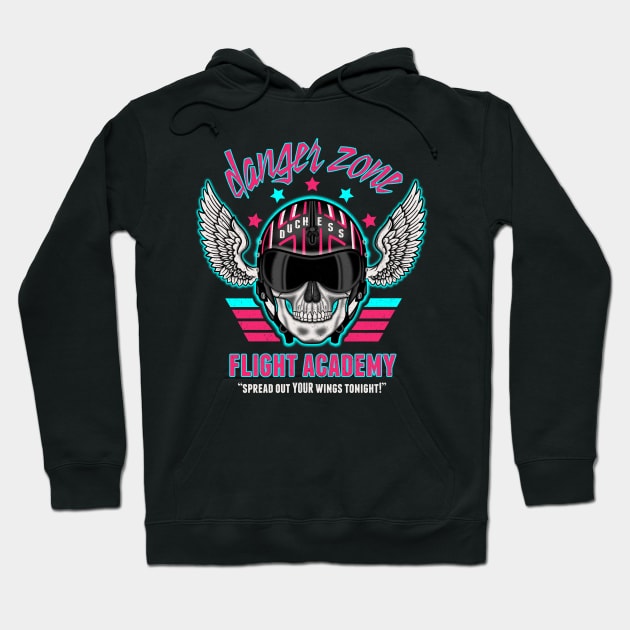 Danger Zone Flight Academy Hoodie by beware1984